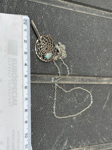 Silver dream catcher boho - a,