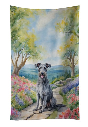 Scottish deerhound spring - scottish,
