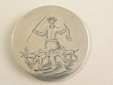 Very Fine Georgian Silver HUNTING BUTTON c1780
