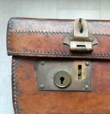 Vintage leather suitcase - vintage,