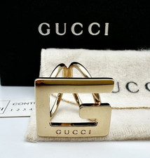 GUCCI Scarf Ring Square G Gold
