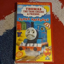 Thomas the Tank Engine & Friends Happy Holidays Vhs Video + With Song Sheet Kids