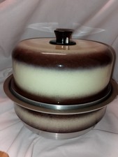 Unused Vintage Cream/Brown Enamel Stove Top Non Stick  Multi Cooker Free Postage