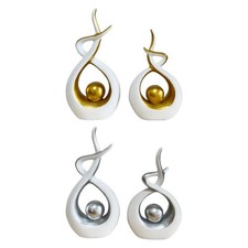 2x Abstract Art Statue Unique