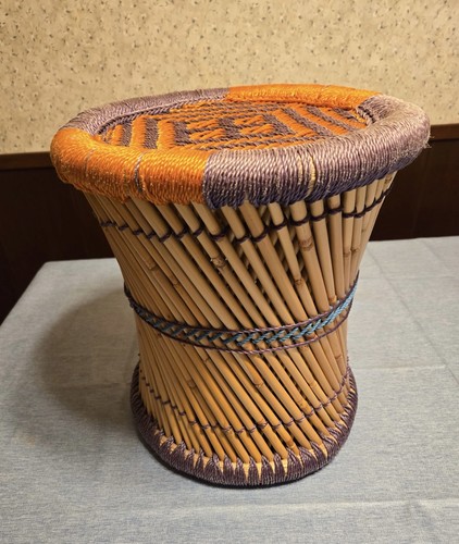 Handcraft cane bar - mudha, stool