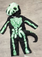 BABY AGE 12-18 MONTHS SKELETON DINOSAUR T-REX HALLOWEEN COSTUME