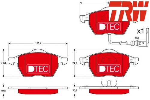Front brake pad set disc - brake,