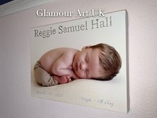 Personalised Baby Photo Canvas