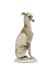 FABULOUS Rosenthal porcelain figurine Italian Greyhound Signed T Karner Whippet