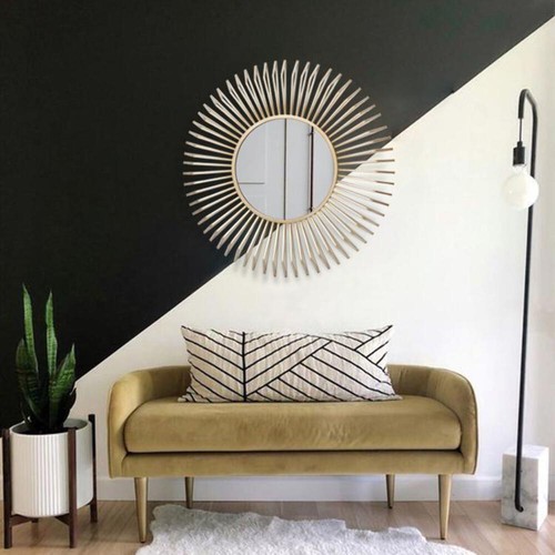 Gold sun mirror - mirror, |