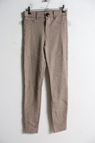 Zara womens check drainpipe - zara,
