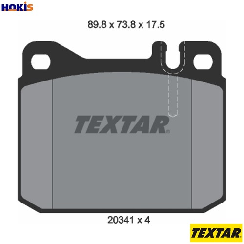 Brake pad set - disc,