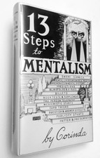 13 STEPS TO MENTALISM by Tony Corinda - New Hardcover Mentalism Telepathy Book