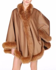 Camel Cashmere Cape Wrap Shawl