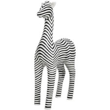 Classic Style Zebra Ornament Decor Room in Black and White Polyresin
