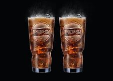 2x Pepsi 16oz 450ml Glass Hi