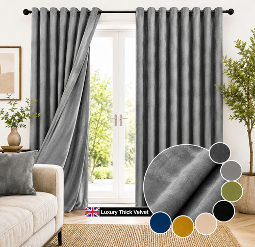 Blackout thick velvet curtains - thick,