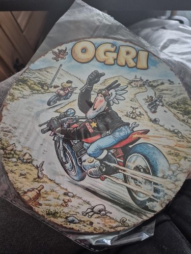 Ogri biker hanging - biker, plaque