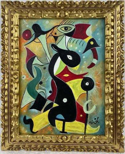 Joan miro oil canvas - miro,
