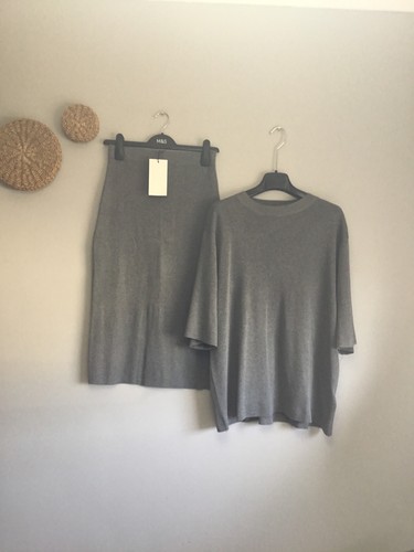 Zara grey ord set knit - set,
