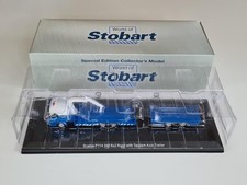 Atlas EDDIE STOBART 1/76 OO - Scania P114 340 6x2 Rigid With Tandem Axle Trailer