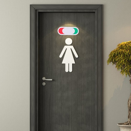 Restroom privacy sign toilet - ,
