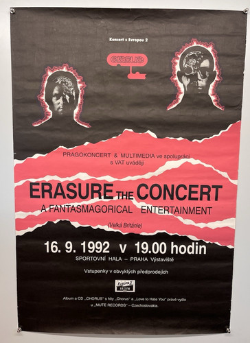 Erasure poster original - erasure,
