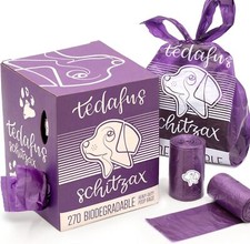 Dog Poo Bags 270 Biodegradable Doggie Poop Bags Thick Refill Rolls Tie Handles