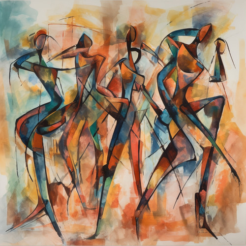 Abstract modern dancing - abstract,