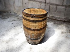 OLD REFURBISHED OILED RUSTIC WHISKEY BARREL - HOME BAR - DECOR - FREE DELIVERY!