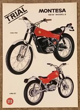 MONTESA COTA TRIALS MOTORCYCLE RANGE Sales Brochure 1978 #FGT-78-N