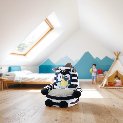 Bluey zebra plush chair never - plush,
