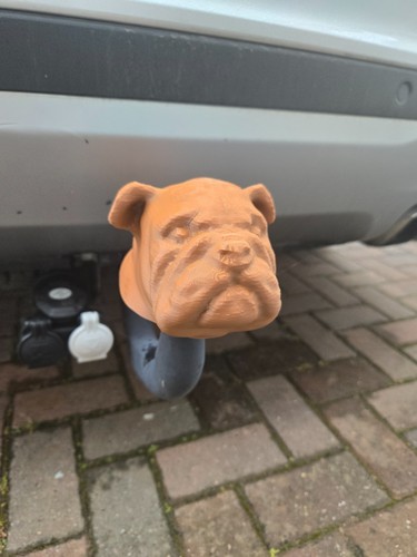 Tow ball cover bulldog dog - bulldog,