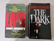 James Herbert Lair (1979) & The Dark (1980) New English Library Paperback Books