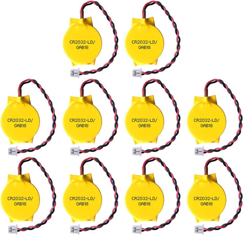 Pack cr2032 cmos - 10‑pack, 3v