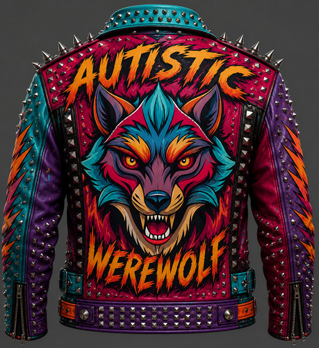 Men punk studded leather - punk,