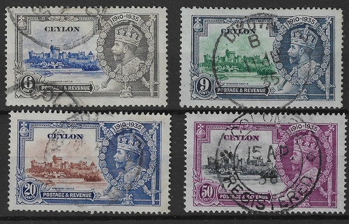 Ceylon 1935 sg379 silver - sg379-82,,