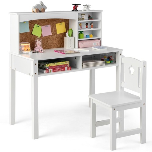 Kids desk and chair - desk, wooden