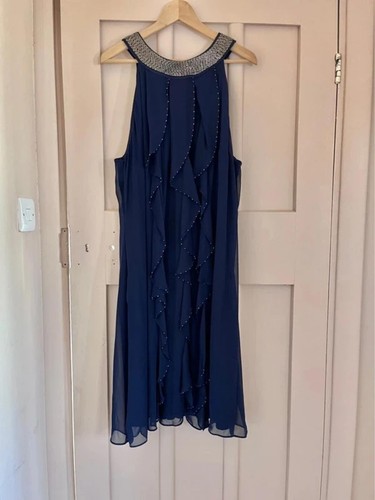 Joanna hope navy - navy, hand-beaded