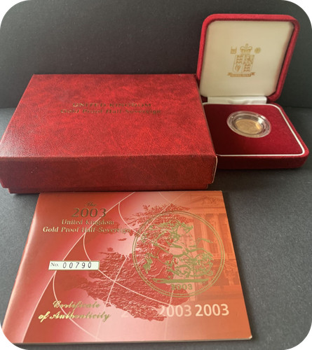 2003 proof half gold - proof,