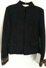 ZARA BLACK SUEDE-EFFECT JACKET