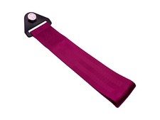 magenta pink tow strap - race track road off road hook belt