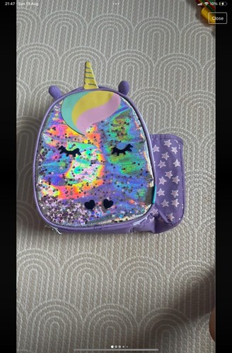 Smash purple unicorn lunch bag - unicorn,