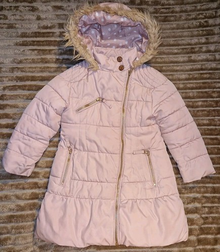 Next girls pink padded warm