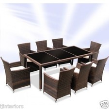 RATTAN GARDEN FURNITURE DINING