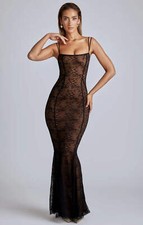 Oh Polly Womens Black Maxi