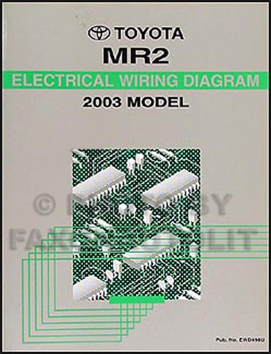 New 2003 toyota mr2 wiring - new,