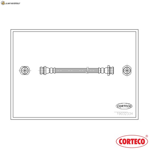Brake hose 19032334 for - 19032334, suzuki