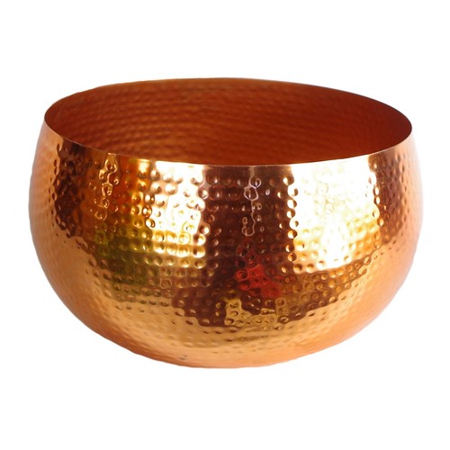 Planter leaf large metal bowl - planter,
