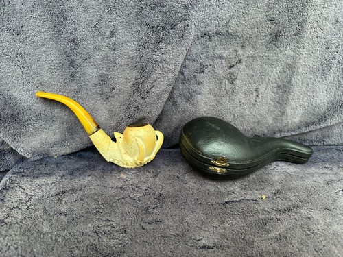 Antique meerschaum cased eagle - cased,